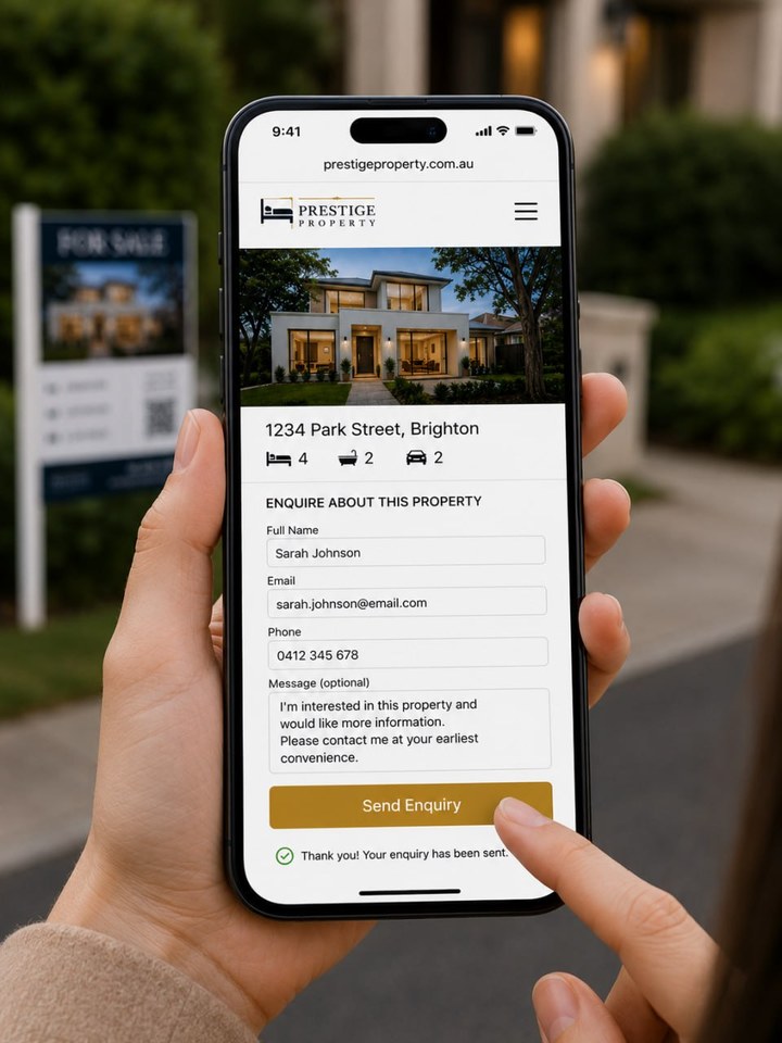 Buyer submits an enquiry directly to the agent